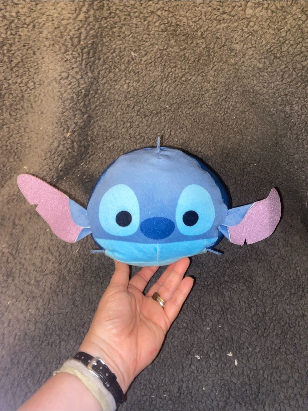 Disney Blue & Purple Stitch-Inspired Plush Fish Toy